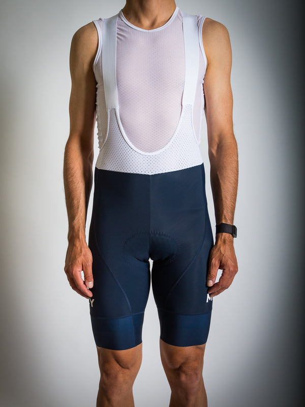 PMCA Bib Shorts - Dark Blue - White Decals