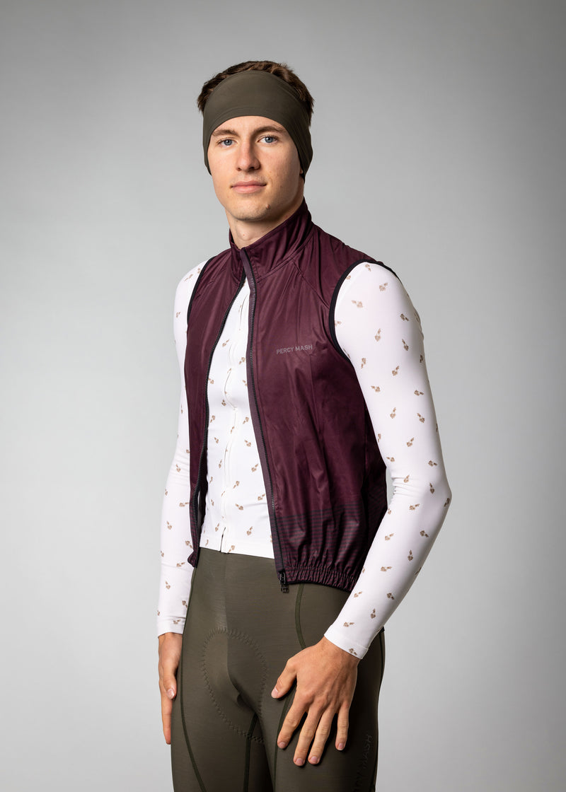 All weather VEST - Brunello Red